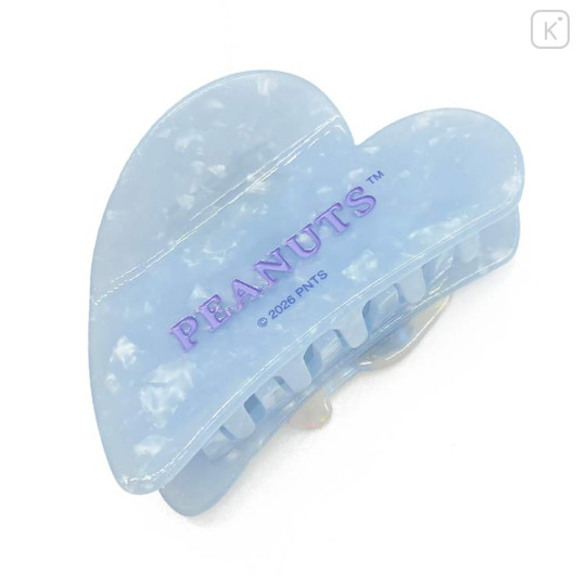 Japan Peanuts Hair Claw Clip - Snoopy : Relax Shell Holographic Blue - 2