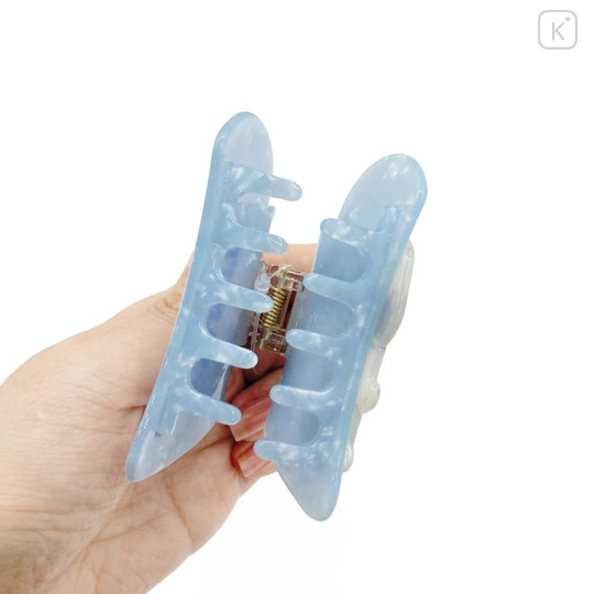 Japan Peanuts Hair Claw Clip - Snoopy : Relax Shell Holographic Blue - 3