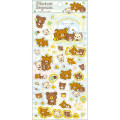 Japan San-x Gold Foil Clear Seal Sticker - Rilakkuma : Chairoikoguma's Kumakyun Days Mint - 1