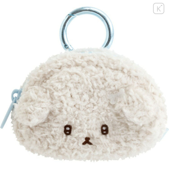 Japan San-x Mini Plush Pouch with Carabiner - Ishiyowa-chan : Love My Favorite Idol Smile - 1
