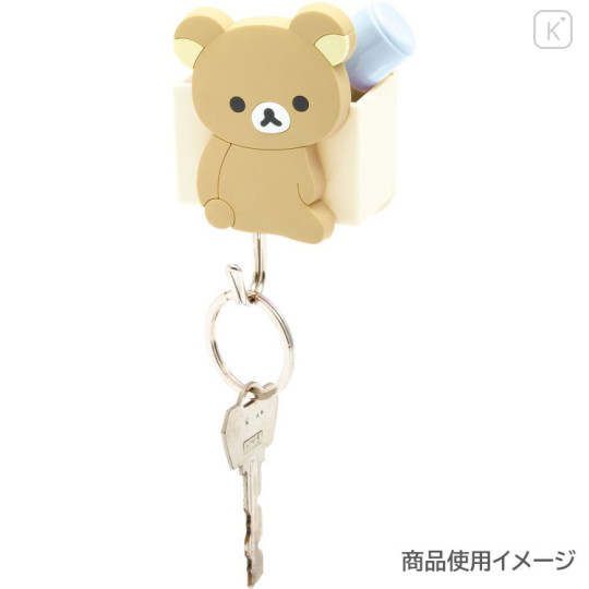Japan San-x Magnetic Hook with Tray - Rilakkuma - 3