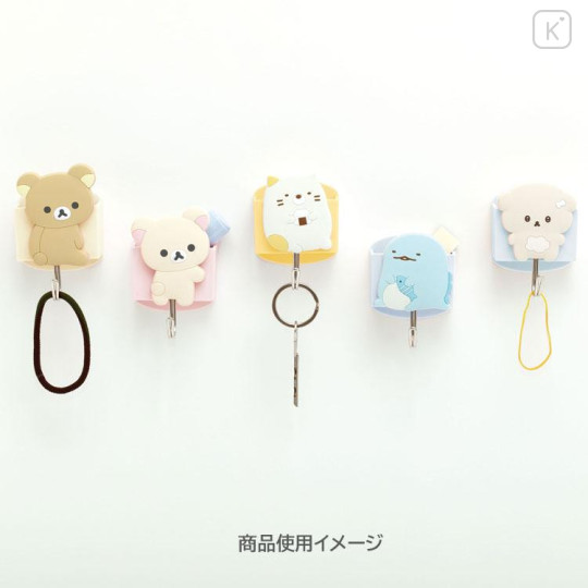 Japan San-x Magnetic Hook with Tray - Rilakkuma - 4