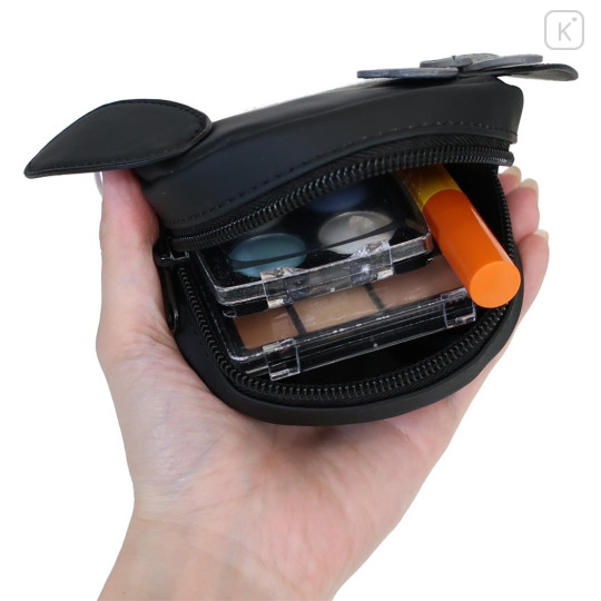 Japan Sanrio Face-shaped Pouch - My Melody : Monochrome - 3