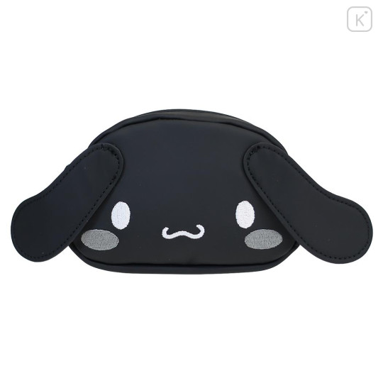 Japan Sanrio Face-shaped Pouch - Cinnamoroll : Monochrome - 1