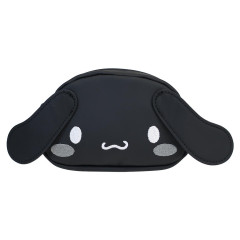 Japan Sanrio Face-shaped Pouch - Cinnamoroll : Monochrome