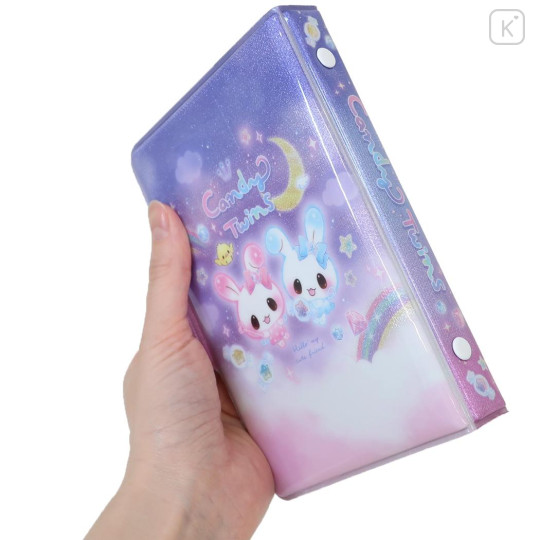 Japan Q-LiA Squishy Sticker Binder - Candy Twins Rabbit : Night Sky Party - 2
