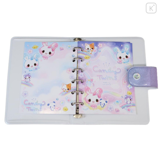 Japan Q-LiA Squishy Sticker Binder - Candy Twins Rabbit : Night Sky Party - 3