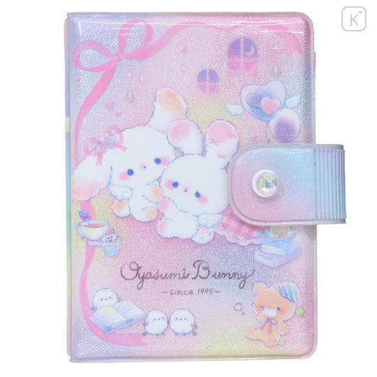 Japan Q-LiA Squishy Sticker Binder - Goodnight Bunny Pink - 1