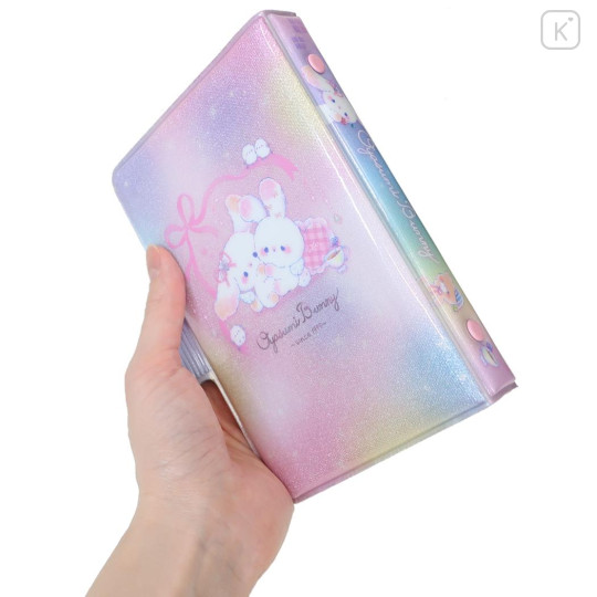 Japan Q-LiA Squishy Sticker Binder - Goodnight Bunny Pink - 2