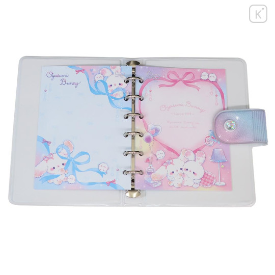 Japan Q-LiA Squishy Sticker Binder - Goodnight Bunny Pink - 3