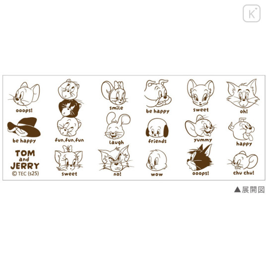 Japan Tom and Jerry Japanese Tea Cup - Tom & Jerry : Characters Face - 2