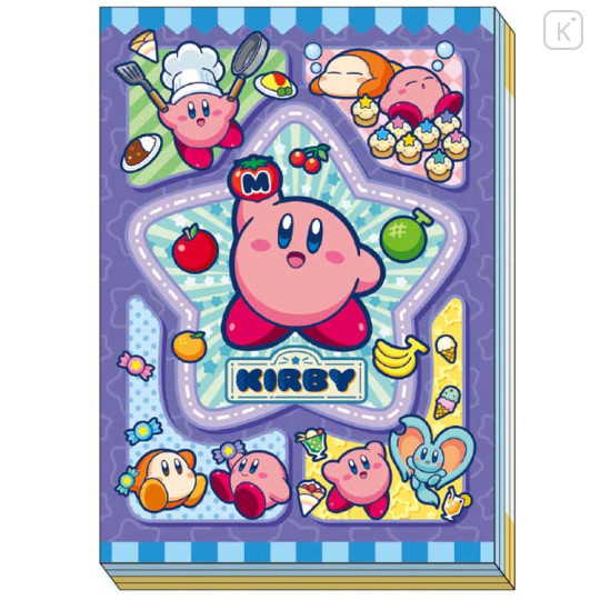 Japan Kirby A6 Notepad - Kirby & Waddle Dee : Food - 1