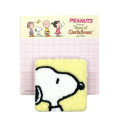 Japan Peanuts Fluffy Memo with Clip Stand - Snoopy : Petit Collection Light Yellow - 1
