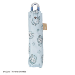 Japan Chiikawa Lightweight Folding Umbrella - Chiikawa & Hachiware & Usagi : Pajama Blue
