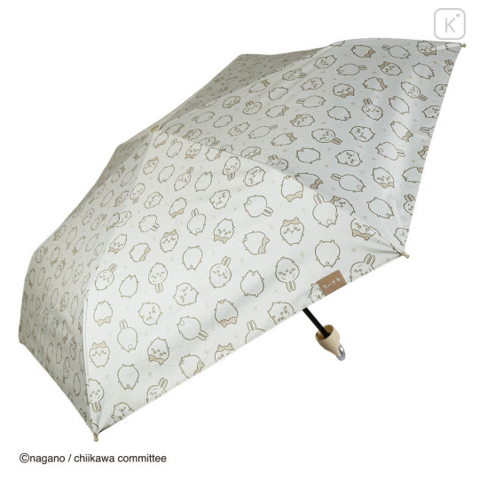 Japan Chiikawa Lightweight Folding Umbrella - Chiikawa & Hachiware & Usagi : Ivory - 2