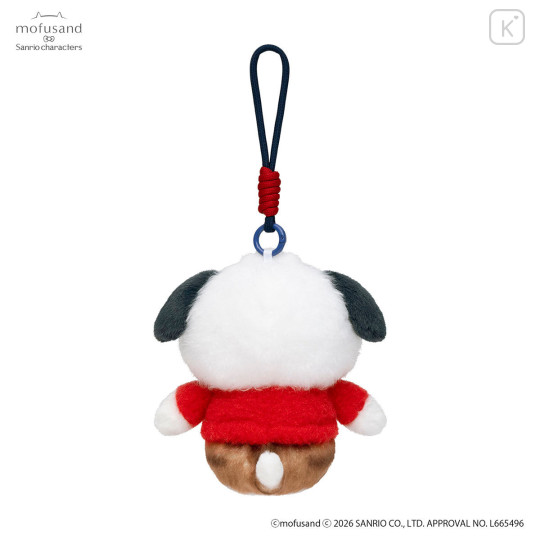 Japan Mofusand × Sanrio Squishy Potefuwa Mascot Holder - Pochacco - 6