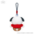 Japan Mofusand × Sanrio Squishy Potefuwa Mascot Holder - Pochacco - 6