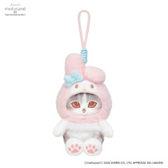 Japan Mofusand × Sanrio Squishy Potefuwa Mascot Holder - My Melody
