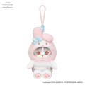 Japan Mofusand × Sanrio Squishy Potefuwa Mascot Holder - My Melody - 4