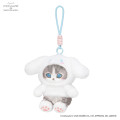 Japan Mofusand × Sanrio Squishy Potefuwa Mascot Holder - Cinnamoroll - 5