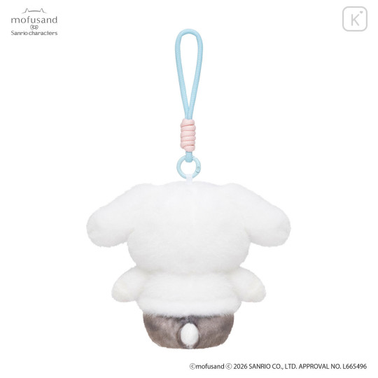 Japan Mofusand × Sanrio Squishy Potefuwa Mascot Holder - Cinnamoroll - 6