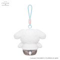 Japan Mofusand × Sanrio Squishy Potefuwa Mascot Holder - Cinnamoroll - 6