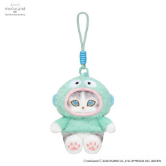 Japan Mofusand × Sanrio Squishy Potefuwa Mascot Holder - Hangyodon