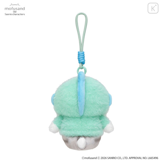 Japan Mofusand × Sanrio Squishy Potefuwa Mascot Holder - Hangyodon - 6