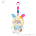 Japan Mofusand × Sanrio Squishy Potefuwa Mascot Holder - Usahana - 5