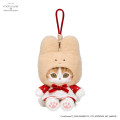 Japan Mofusand × Sanrio Squishy Potefuwa Mascot Holder - Marron Cream - 4