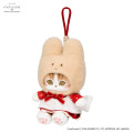 Japan Mofusand × Sanrio Squishy Potefuwa Mascot Holder - Marron Cream - 5