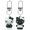 Japan Sanrio Figure Charm Keychain Set - Hello Kitty : Monochrome - 1