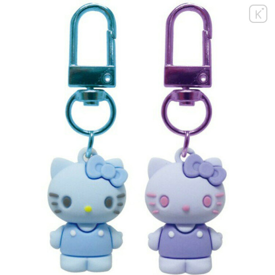 Japan Sanrio Figure Charm Keychain Set - Hello Kitty : Blue Purple - 1