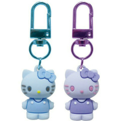 Japan Sanrio Figure Charm Keychain Set - Hello Kitty : Blue Purple