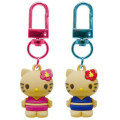Japan Sanrio Figure Charm Keychain Set - Hello Kitty : Tan Swimsuit B - 1