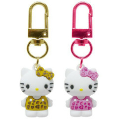 Japan Sanrio Figure Charm Keychain Set - Hello Kitty : Leopard