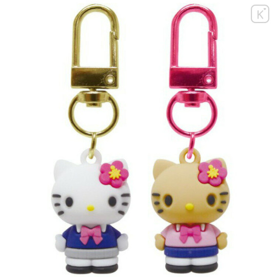 Japan Sanrio Figure Charm Keychain Set - Hello Kitty : Kogal - 1