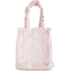 Japan San-x Satin Tote Bag - Sugarcocomuu : Frill Ribbon Pink