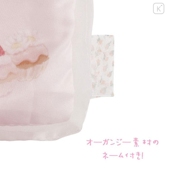 Japan San-x Satin Tote Bag - Sugarcocomuu : Frill Ribbon Pink - 4