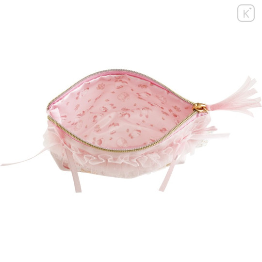 Japan San-x Cosmetic Pouch - Sugarcocomuu : Frill Ribbon Pink - 2