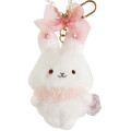 Japan San-x Hanging Plush - Sugarcocomuu : Pearl Ribbon Rabbit - 2