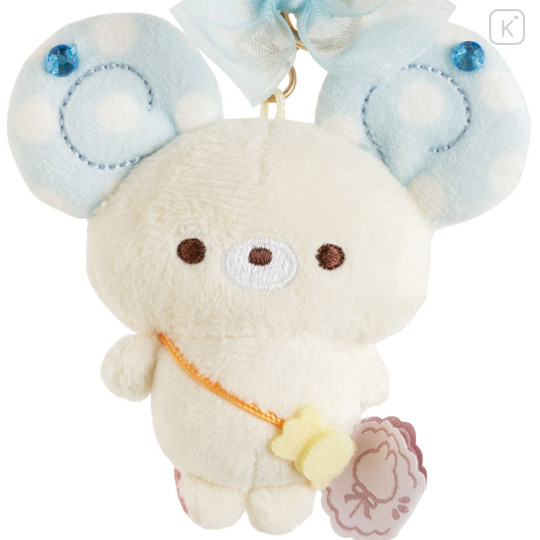 Japan San-x Hanging Plush - Sugarcocomuu : Pop Pearl Ribbon Mouse - 2