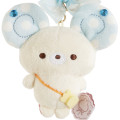 Japan San-x Hanging Plush - Sugarcocomuu : Pop Pearl Ribbon Mouse - 2