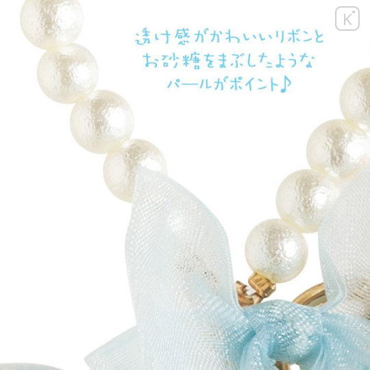 Japan San-x Hanging Plush - Sugarcocomuu : Pop Pearl Ribbon Mouse - 4