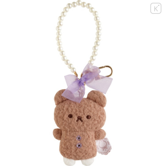 Japan San-x Hanging Plush - Sugarcocomuu : Pop Pearl Ribbon Cookie Bears Cocoa - 1
