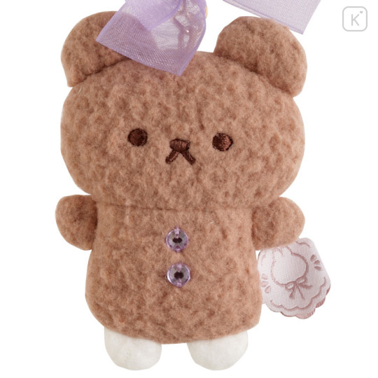 Japan San-x Hanging Plush - Sugarcocomuu : Pop Pearl Ribbon Cookie Bears Cocoa - 2