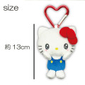 Japan Sanrio Mascot Holder Mini Plush Pouch - Hello Kitty : Exciting Face - 2