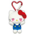 Japan Sanrio Mascot Holder Mini Plush Pouch - Hello Kitty : Loving Eyes - 1