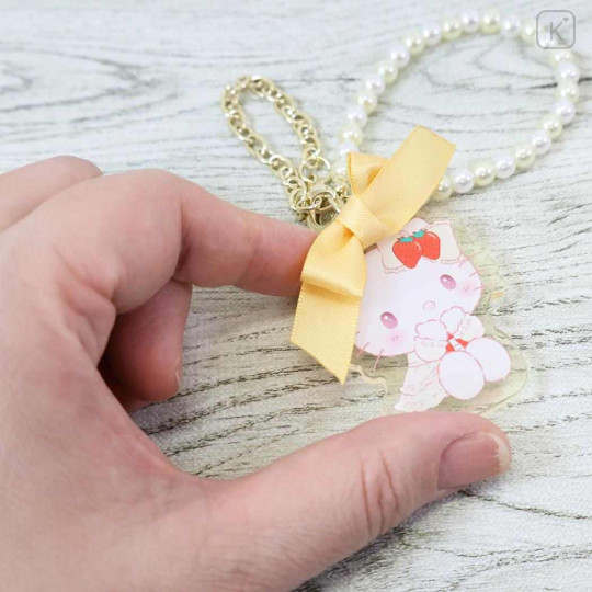 Japan Sanrio Mascot Bag Charm - Hello Kitty : Sweet Cakes Collection Ribbon Bead - 2