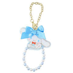 Japan Sanrio Mascot Bag Charm - Cinnamoroll : Sweet Cakes Collection Ribbon Bead